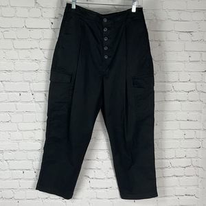 J Brand HW Button Fly Black Cargo Pants Jeans NWT sz. 29